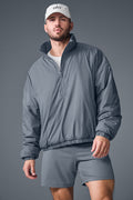 Latitude Light Weight 1/2 Zip Pullover Jacket - Steel Grey image 1