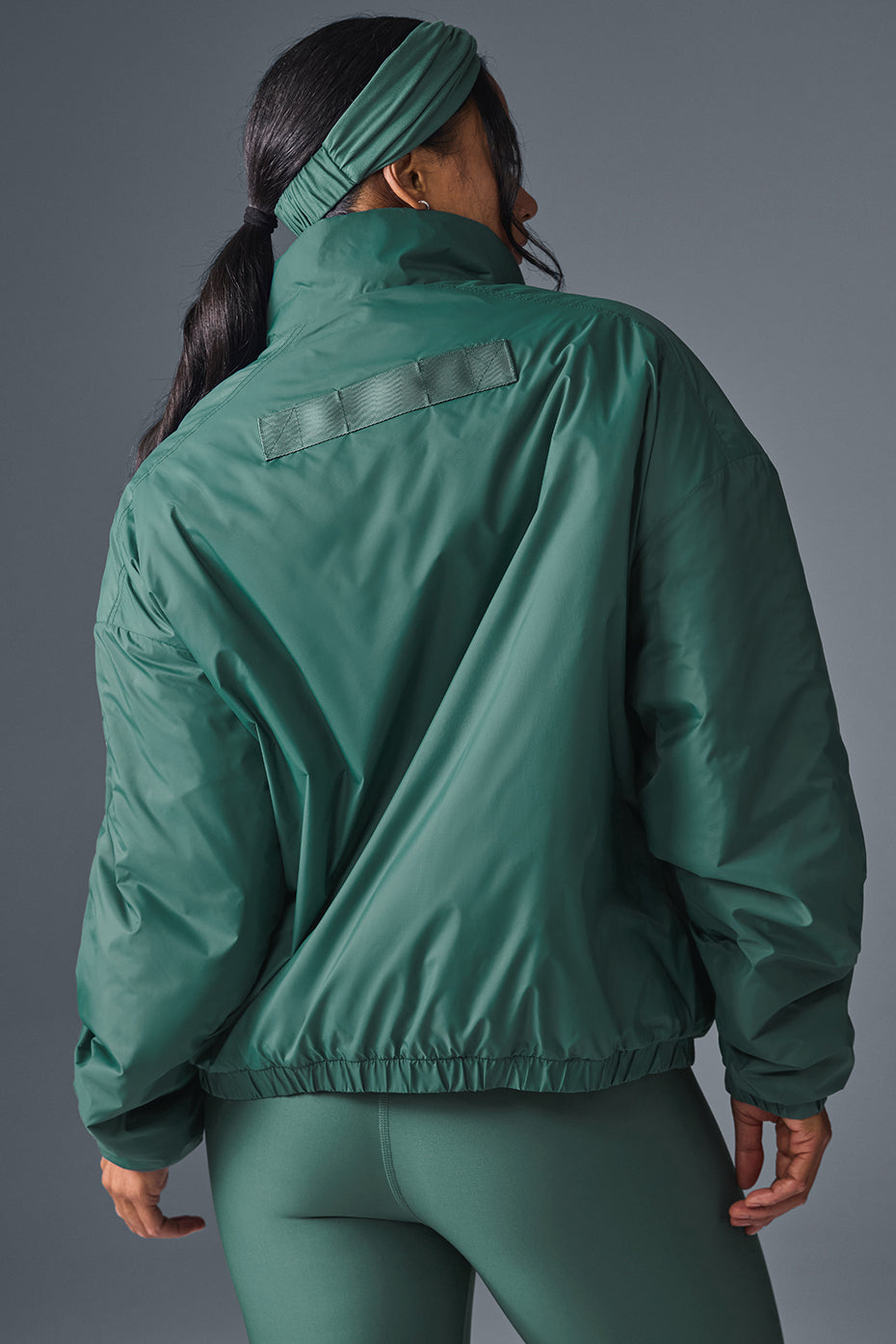 Latitude Light Weight 1/2 Zip Pullover Jacket - Winter Ivy image 2