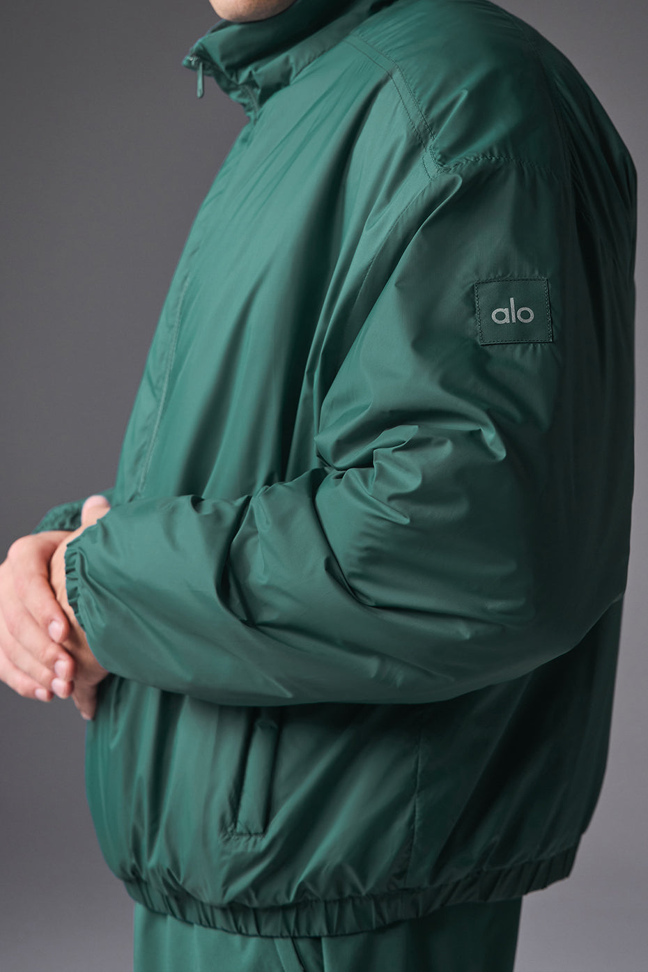 Latitude Light Weight 1/2 Zip Pullover Jacket - Winter Ivy image 4