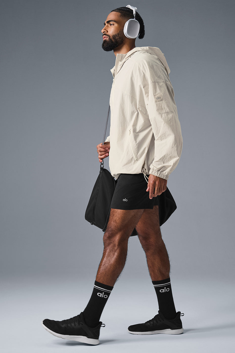 Vantage Nylon Ripstop Track Jacket - Bone image 4