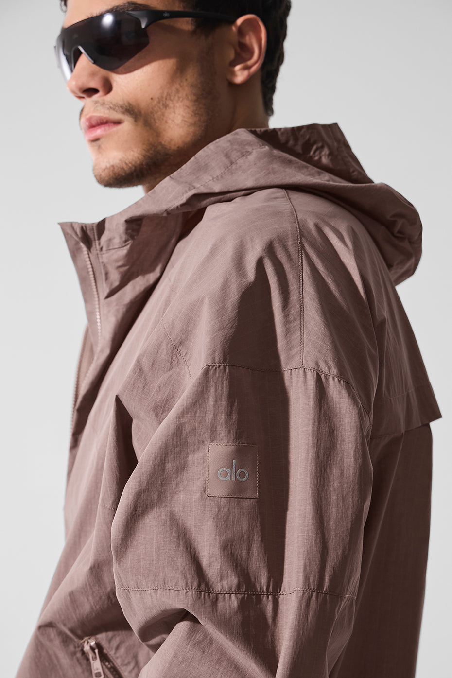 Vantage Nylon Ripstop Track Jacket - Mushroom image 3