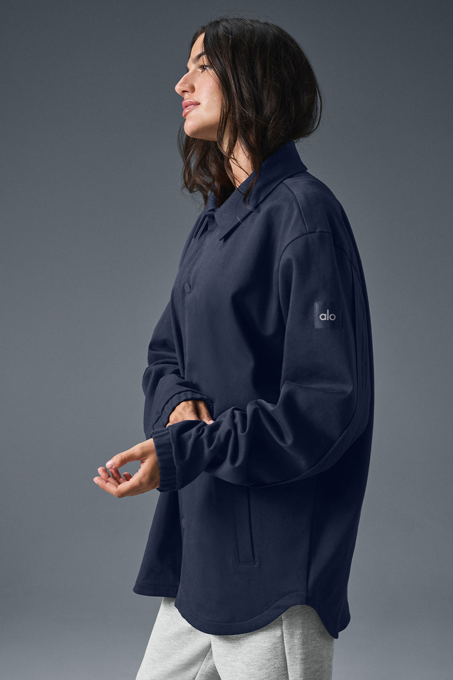 Edition Sueded Jacket - Navy image 3