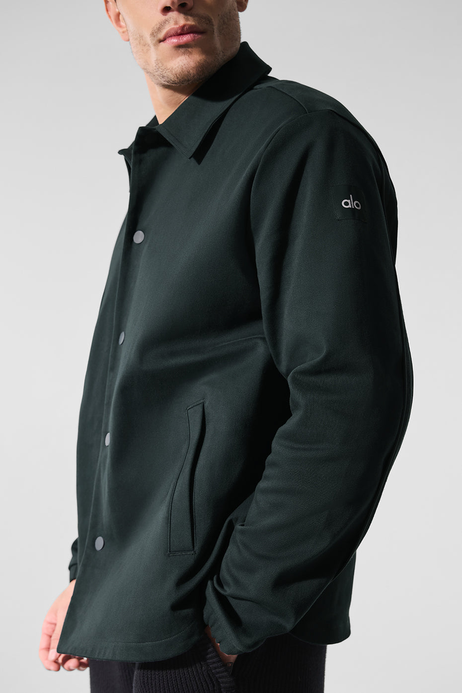 Edition Sueded Jacket - Charcoal Green image 4