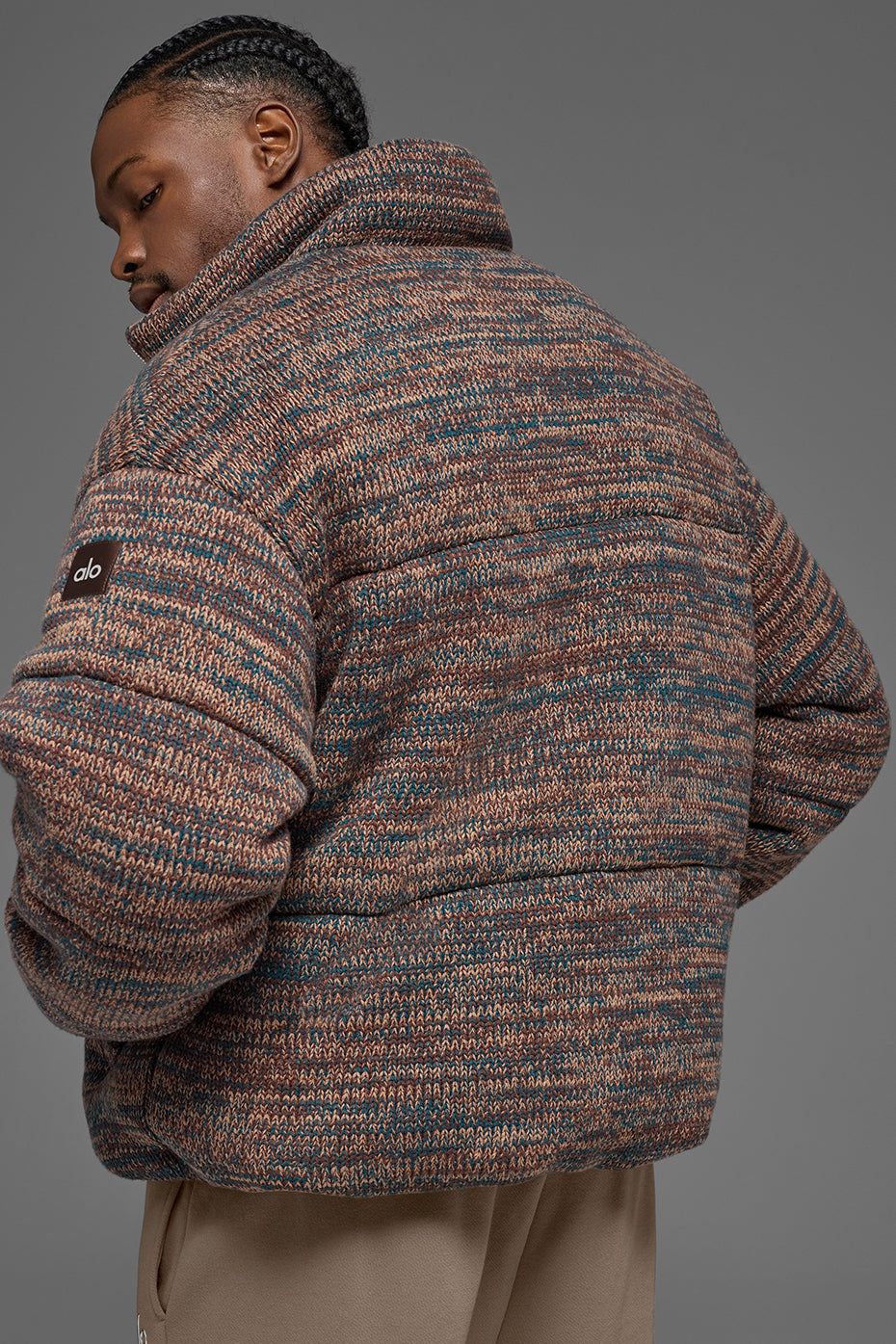 Stage Sweater Puffer - Brown Multi image 2