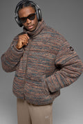 Stage Sweater Puffer - Brown Multi image 1
