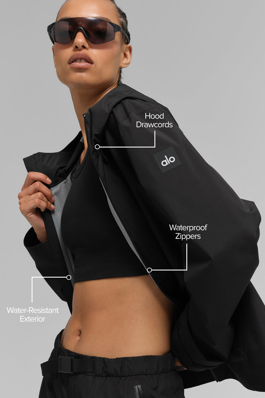 Alpha Shell Jacket - Black image 2