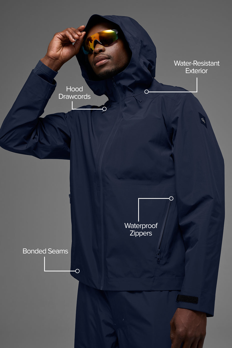 Alpha Shell Jacket - Navy image 2
