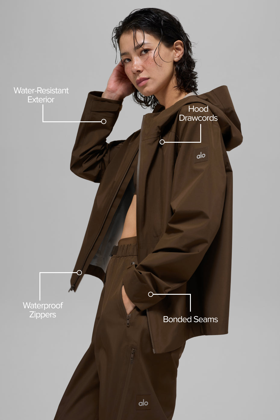 Alpha Shell Jacket - Espresso image 2