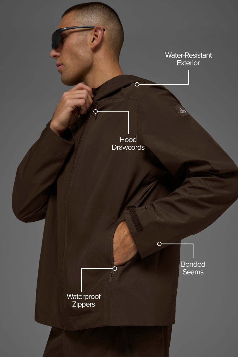 Alpha Shell Jacket - Espresso image 2