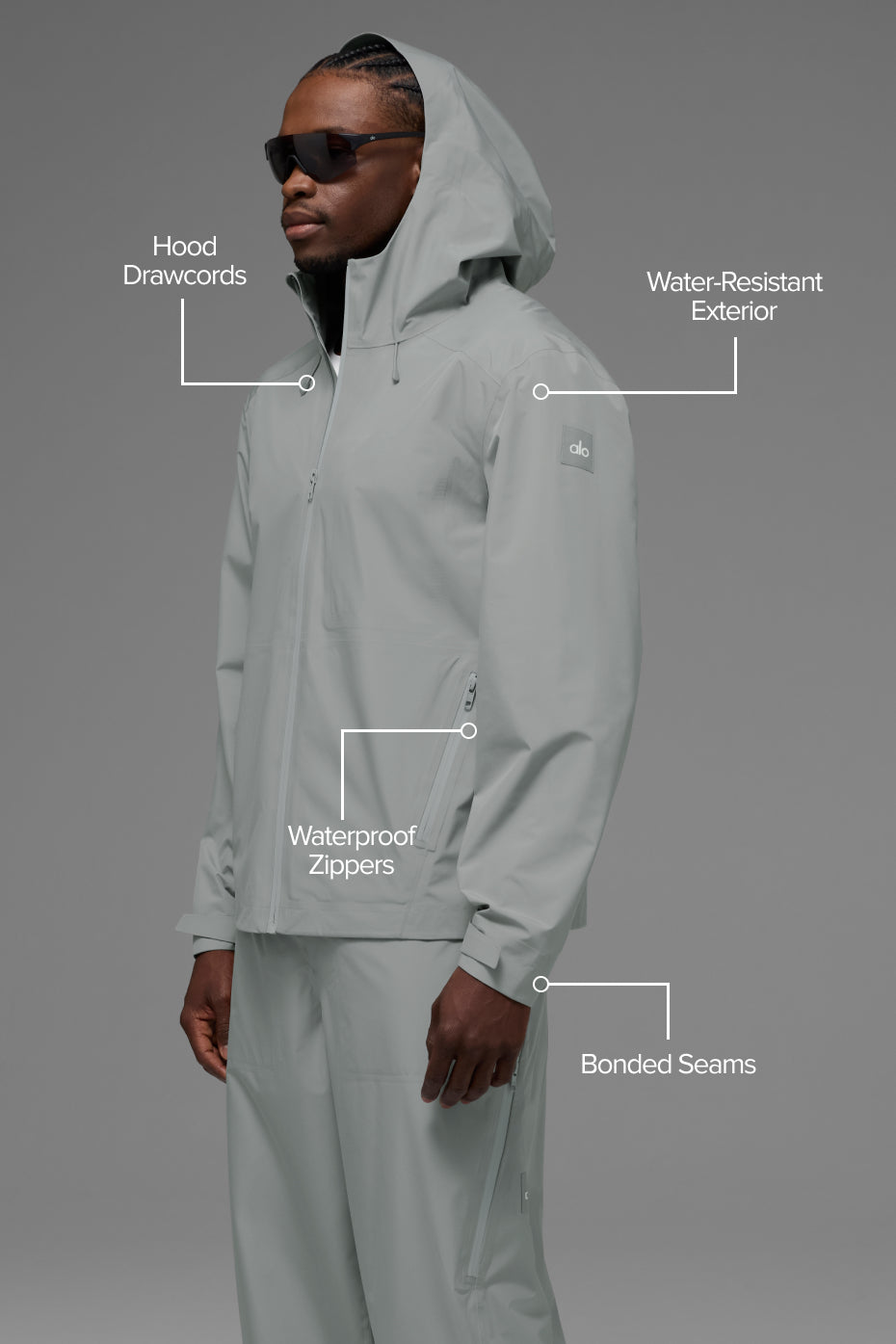 Alpha Shell Jacket - Lunar Grey image 2