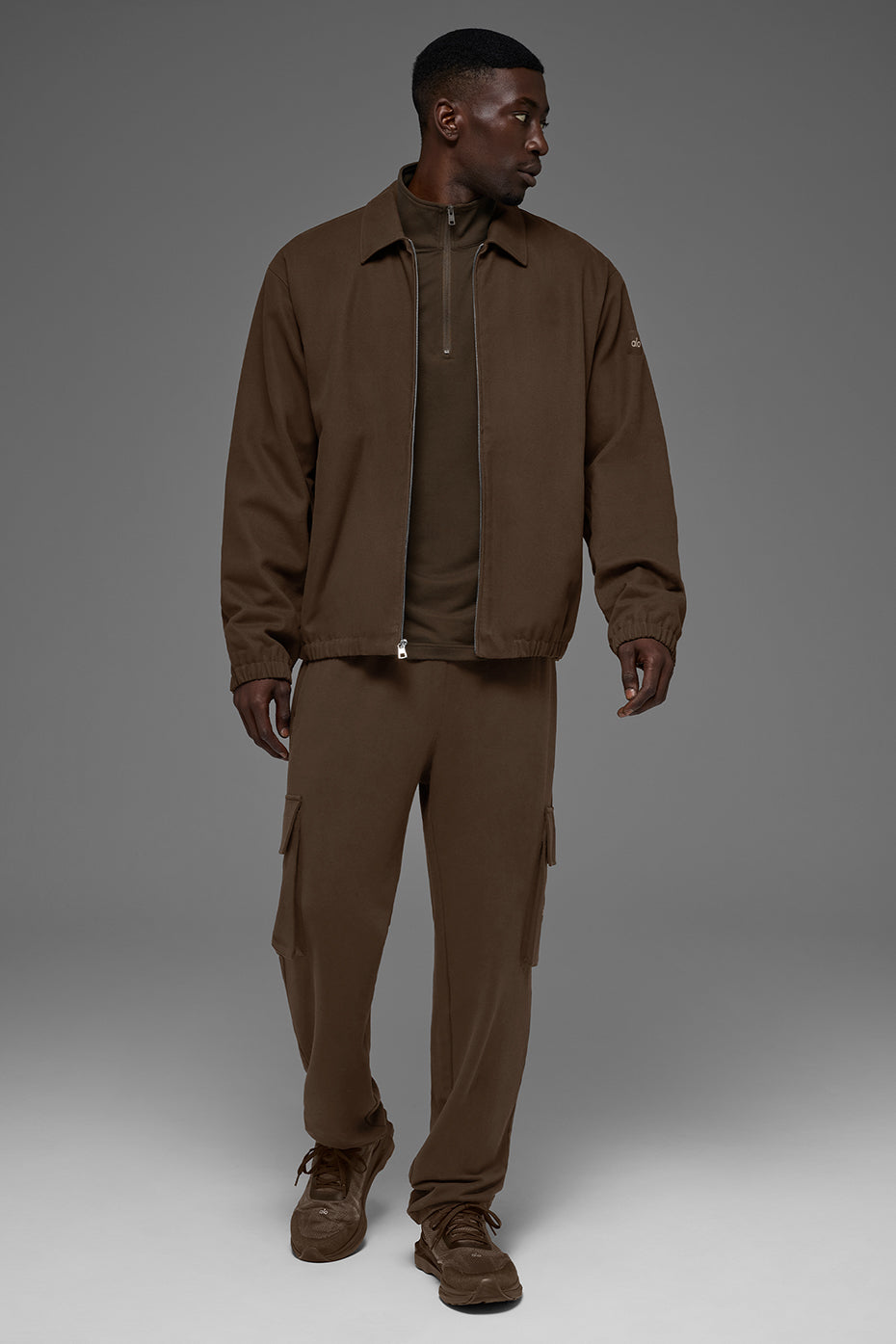 Cotton Canvas Coaches Jacket - Espresso image 6