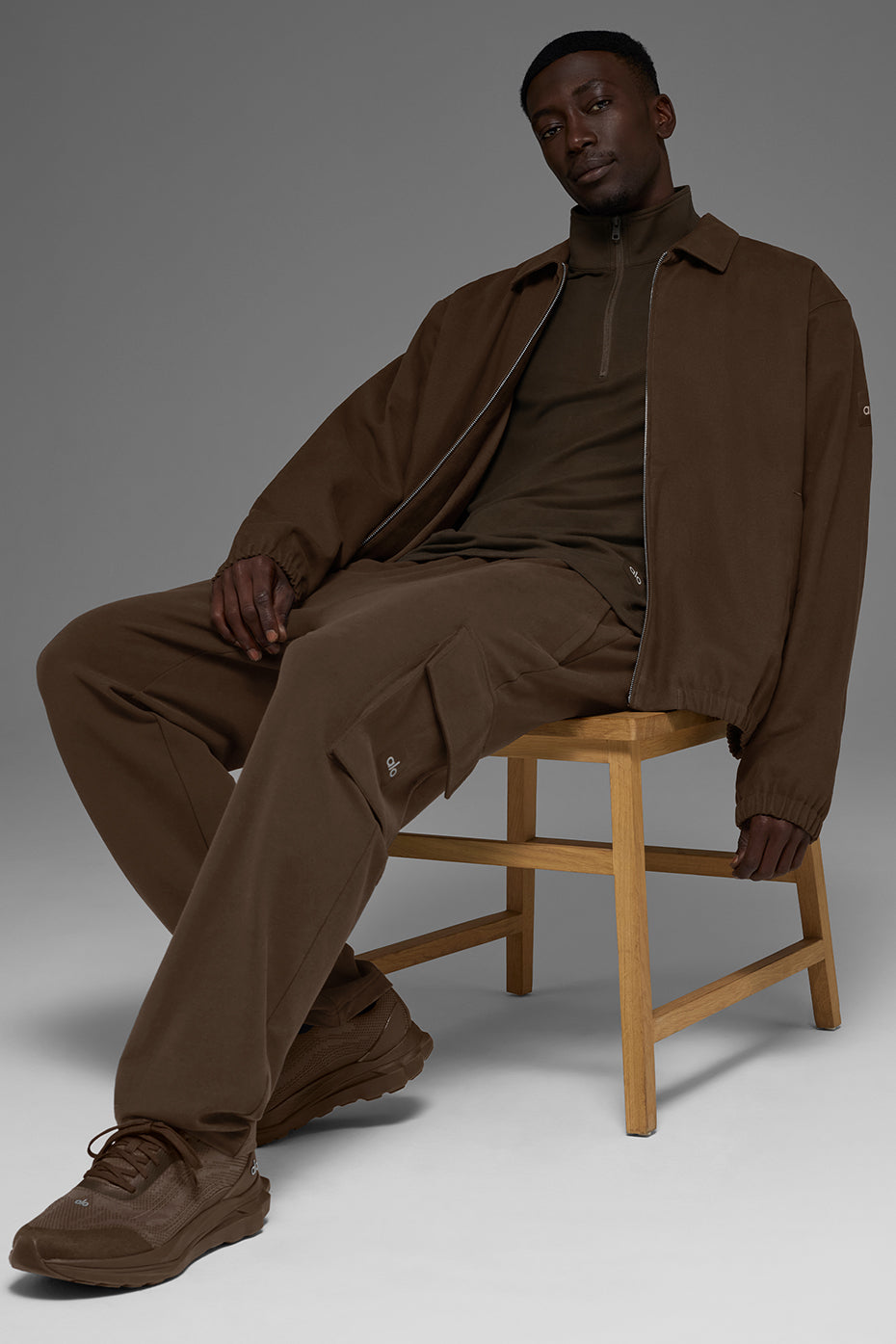 Cotton Canvas Coaches Jacket - Espresso image 5