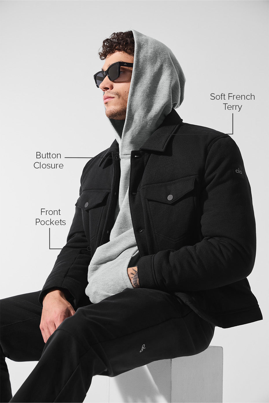 Ease Trucker Jacket - Black image 2
