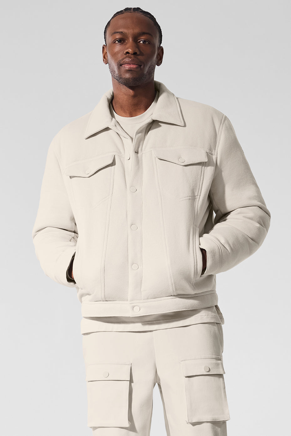 Ease Trucker Jacket - Bone image 4