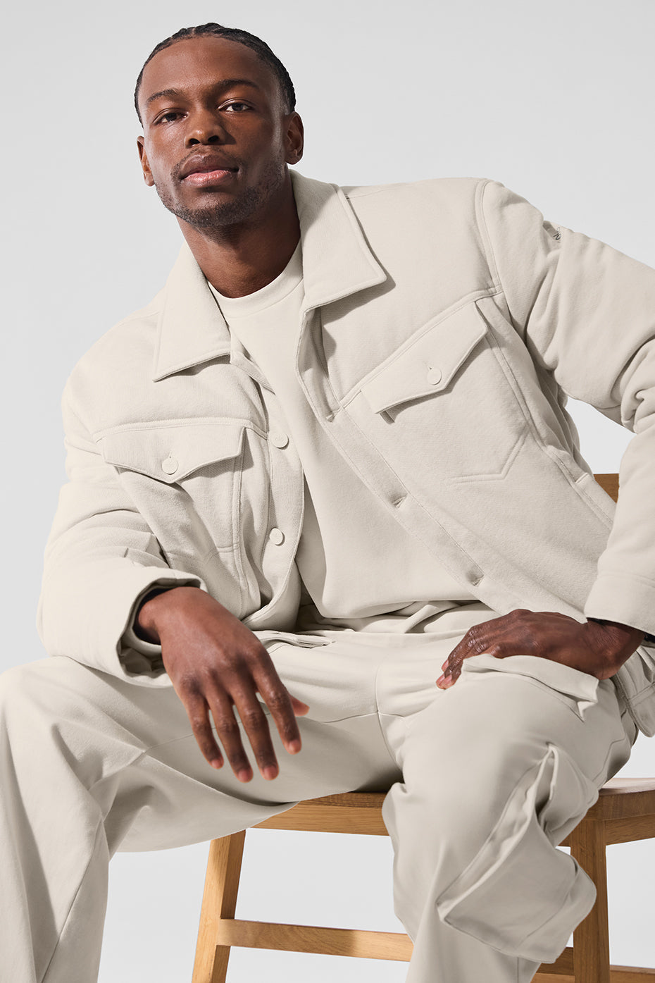 Ease Trucker Jacket - Bone image 1