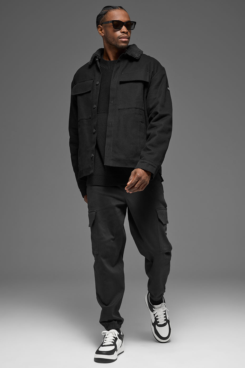 Canvas Utility Shacket - Black image 6