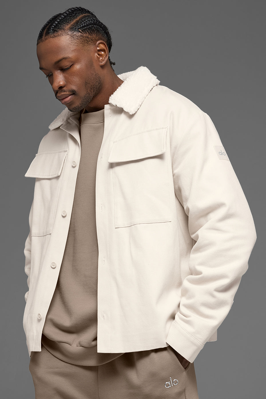 Canvas Utility Shacket - Bone image 1