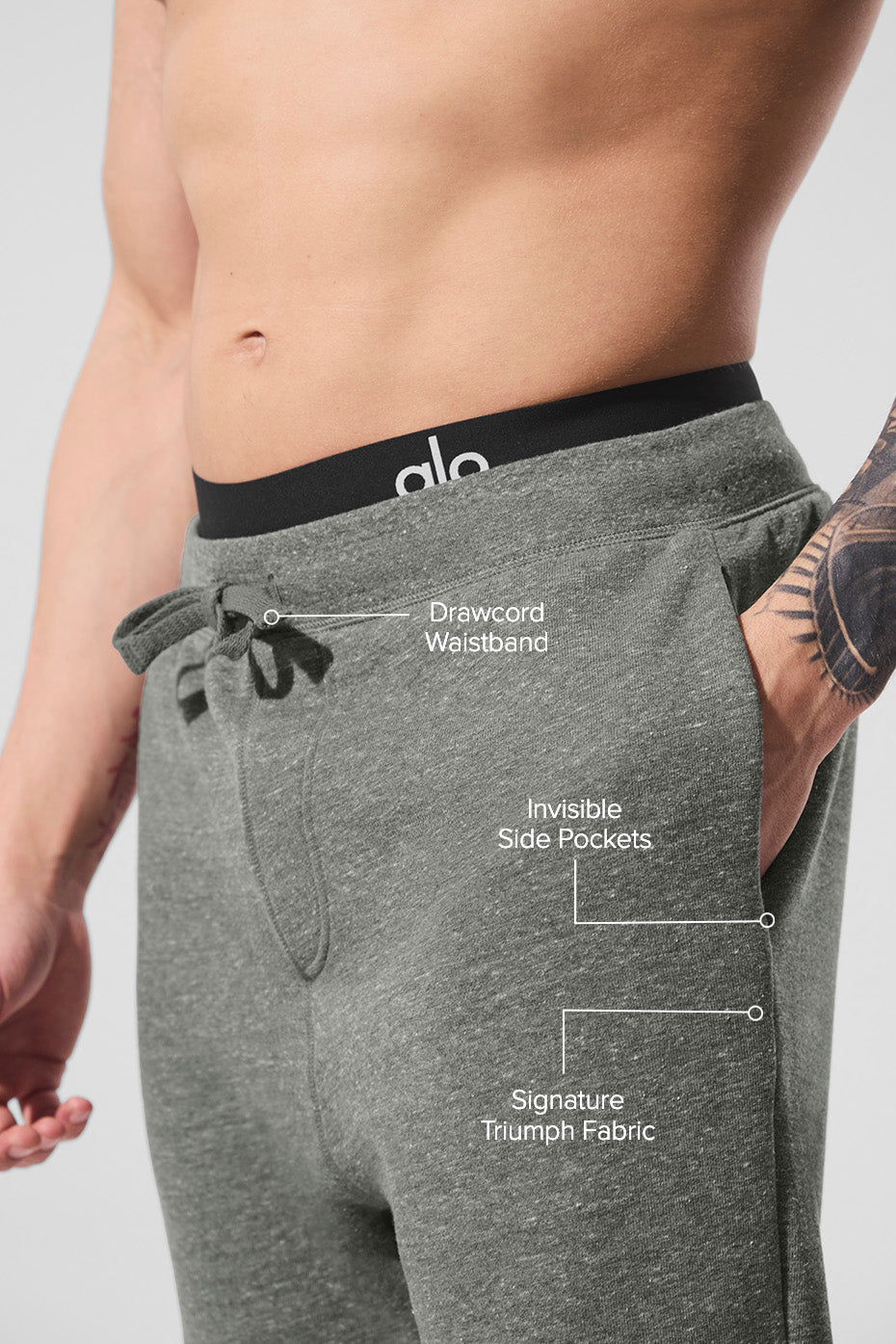 The Triumph Sweatpant - Grey Triblend image 2