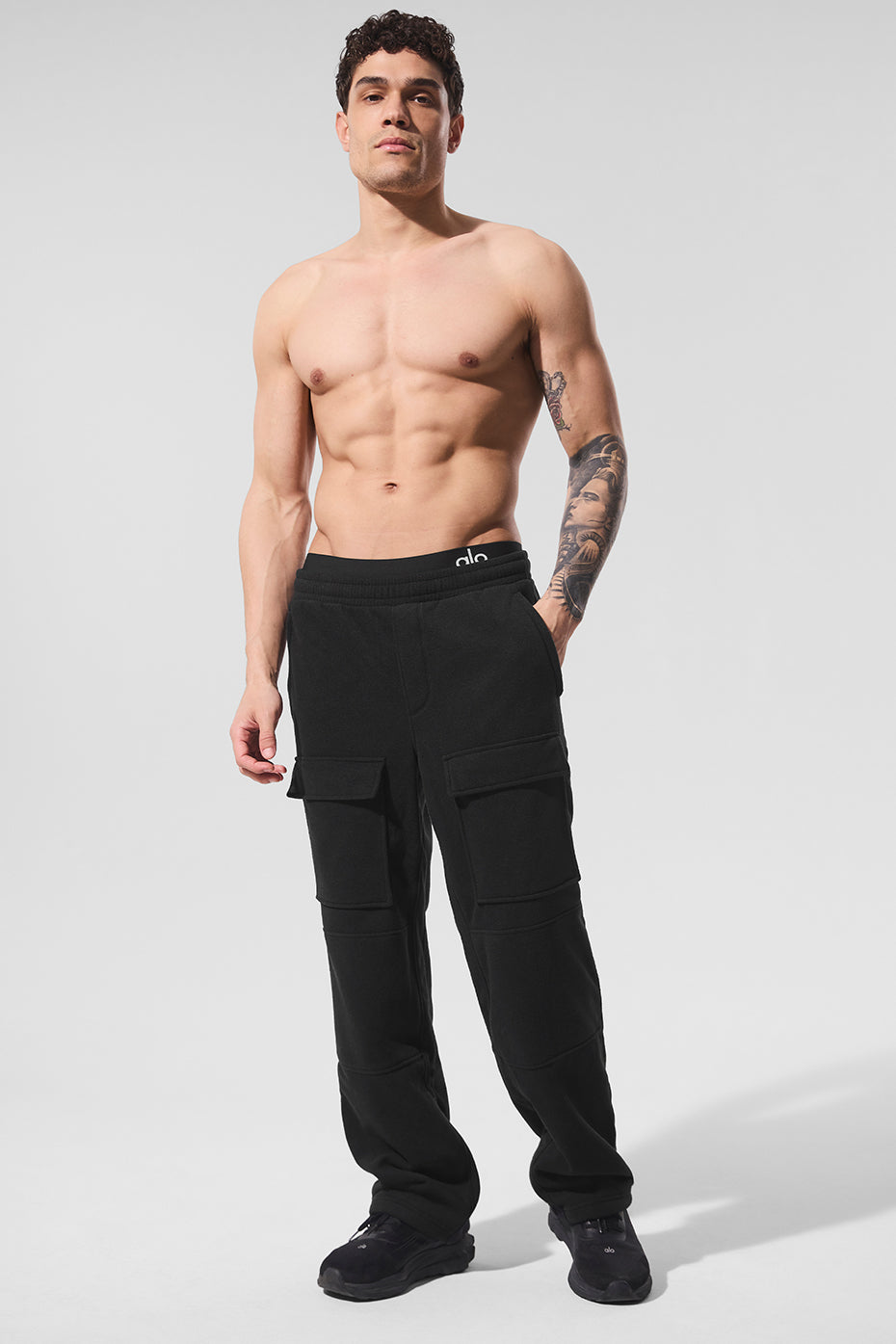 Polar Fleece Ridge Cargo Pants - Black image 4
