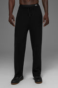 Scholar Straight Leg Sweatpant - Black image 1