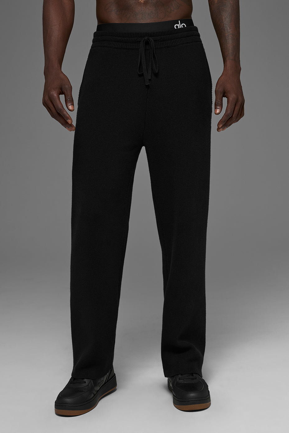Scholar Straight Leg Sweatpant - Black image 1