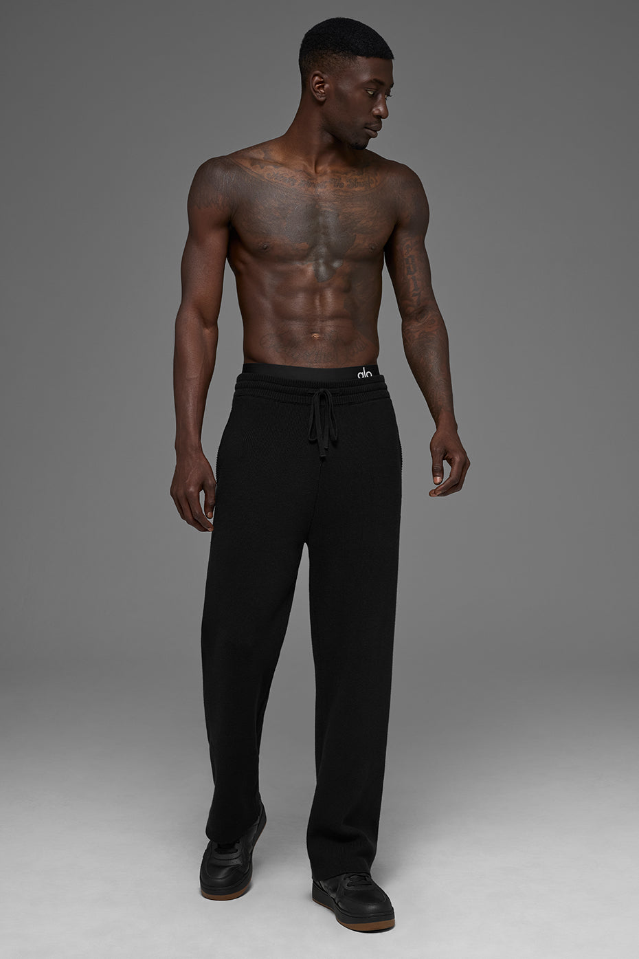 Scholar Straight Leg Sweatpant - Black image 4