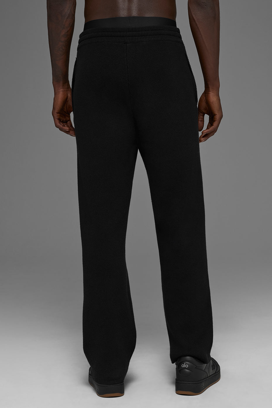 Scholar Straight Leg Sweatpant - Black image 3