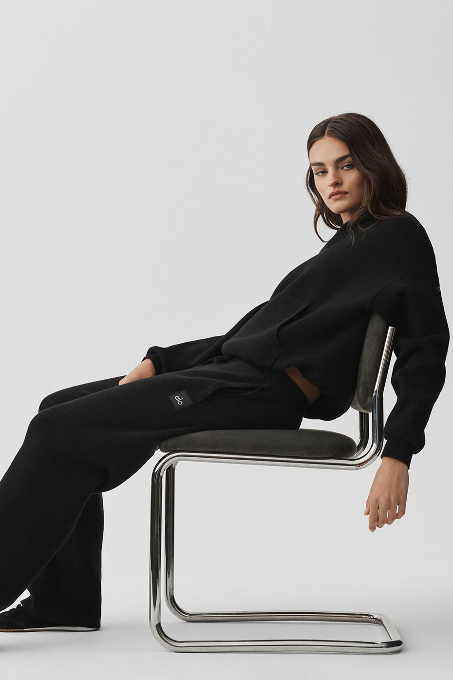 Scholar Straight Leg Sweatpant - Black image 4