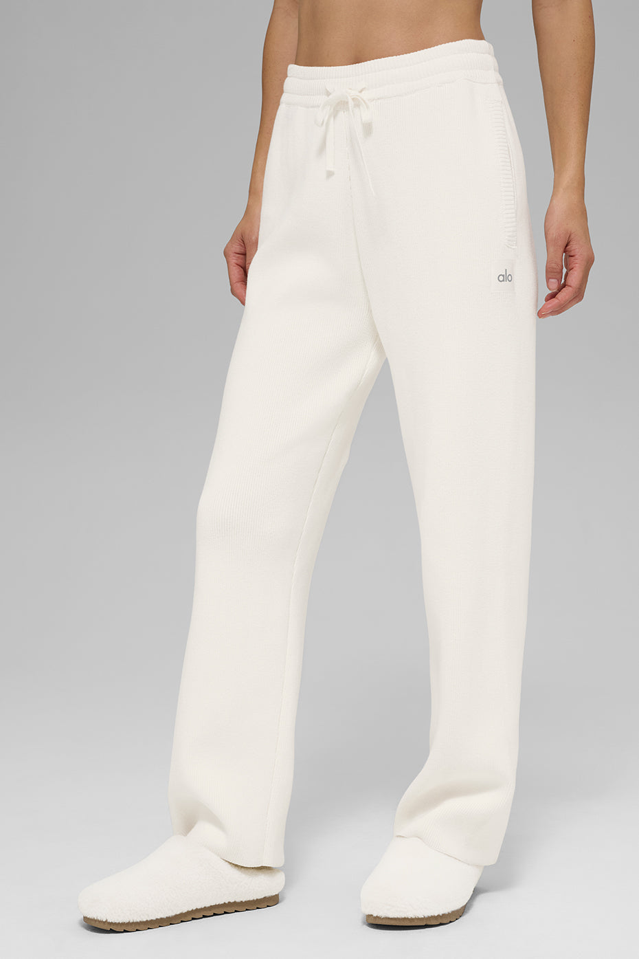 Scholar Straight Leg Sweatpant - Ivory image 1