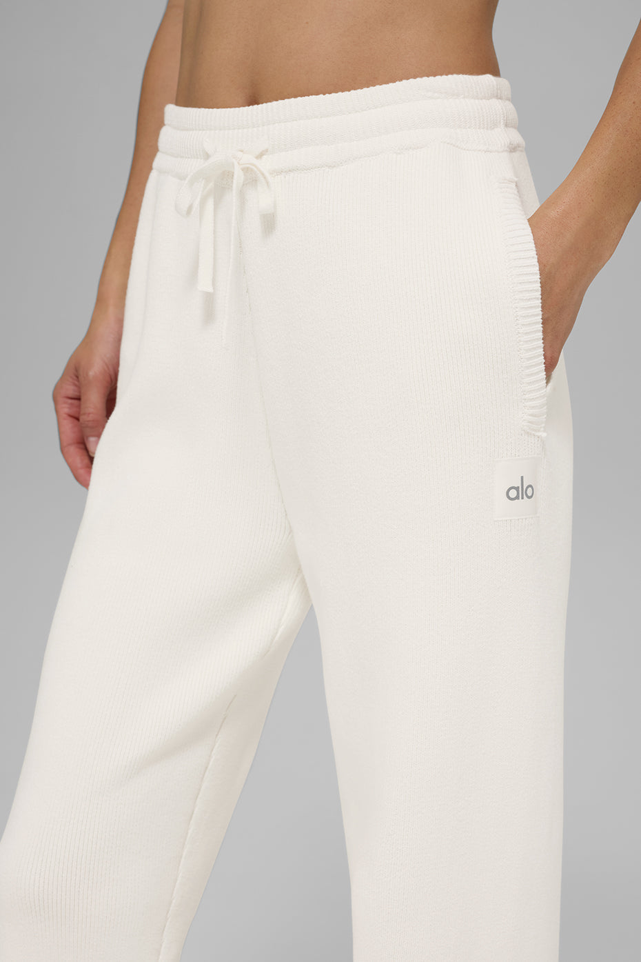 Scholar Straight Leg Sweatpant - Ivory image 3