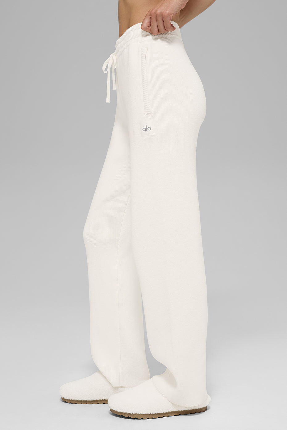 Scholar Straight Leg Sweatpant - Ivory image 4