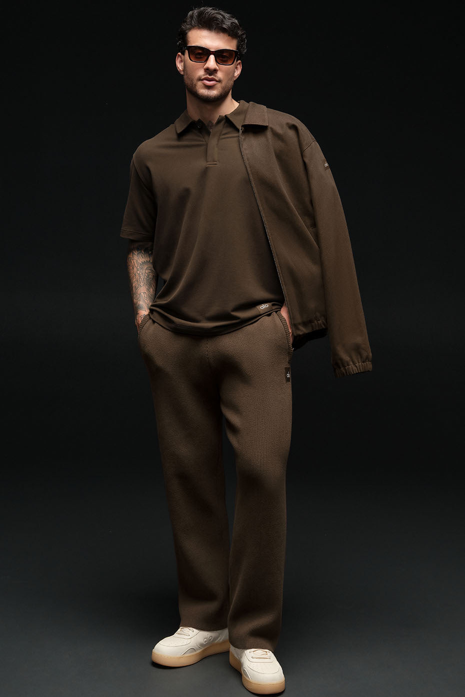 Scholar Straight Leg Sweatpant - Espresso image 1