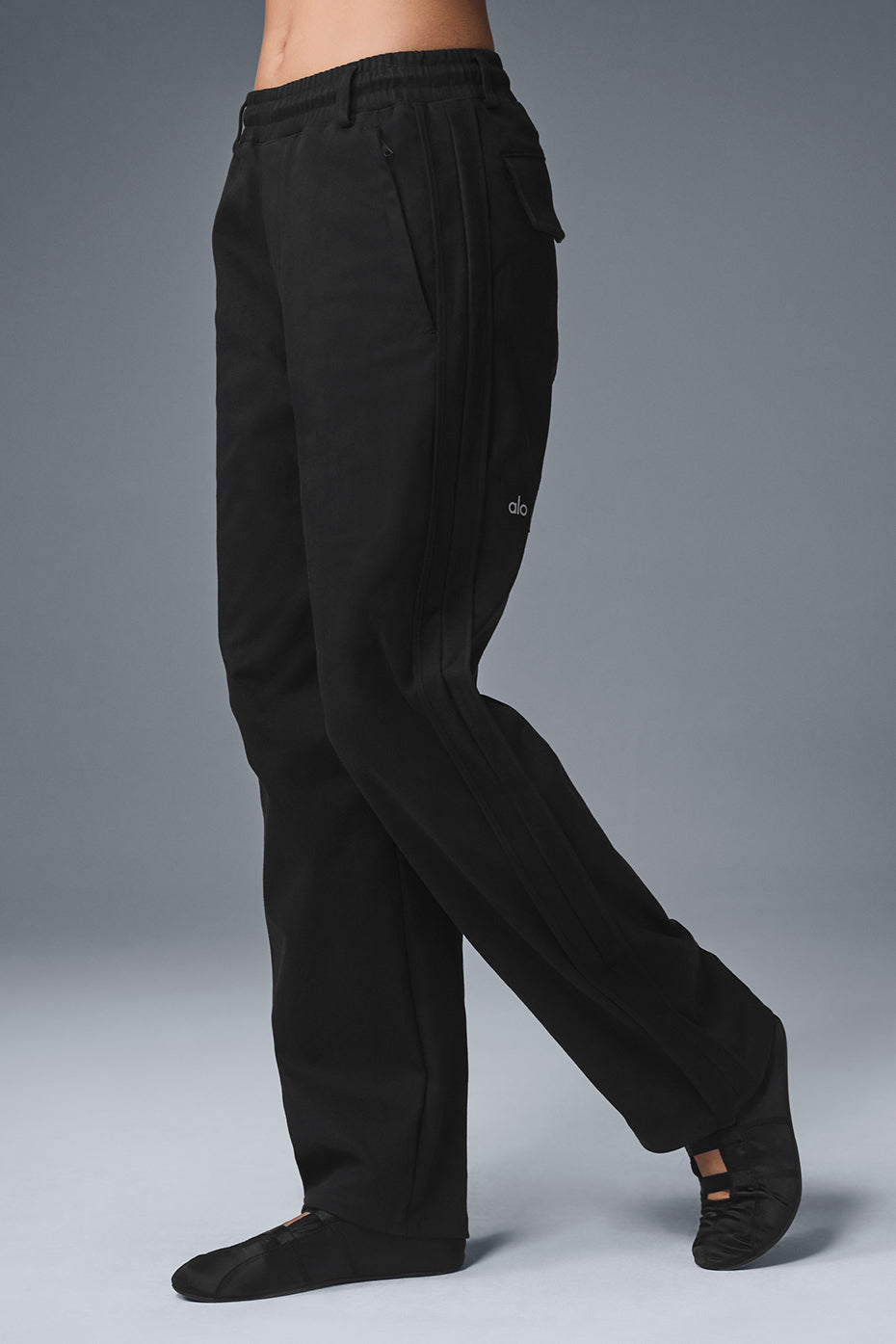 Edition Sueded Straight Leg Pant - Black image 3