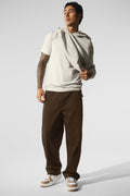 Edition Sueded Straight Leg Pant - Espresso image 1