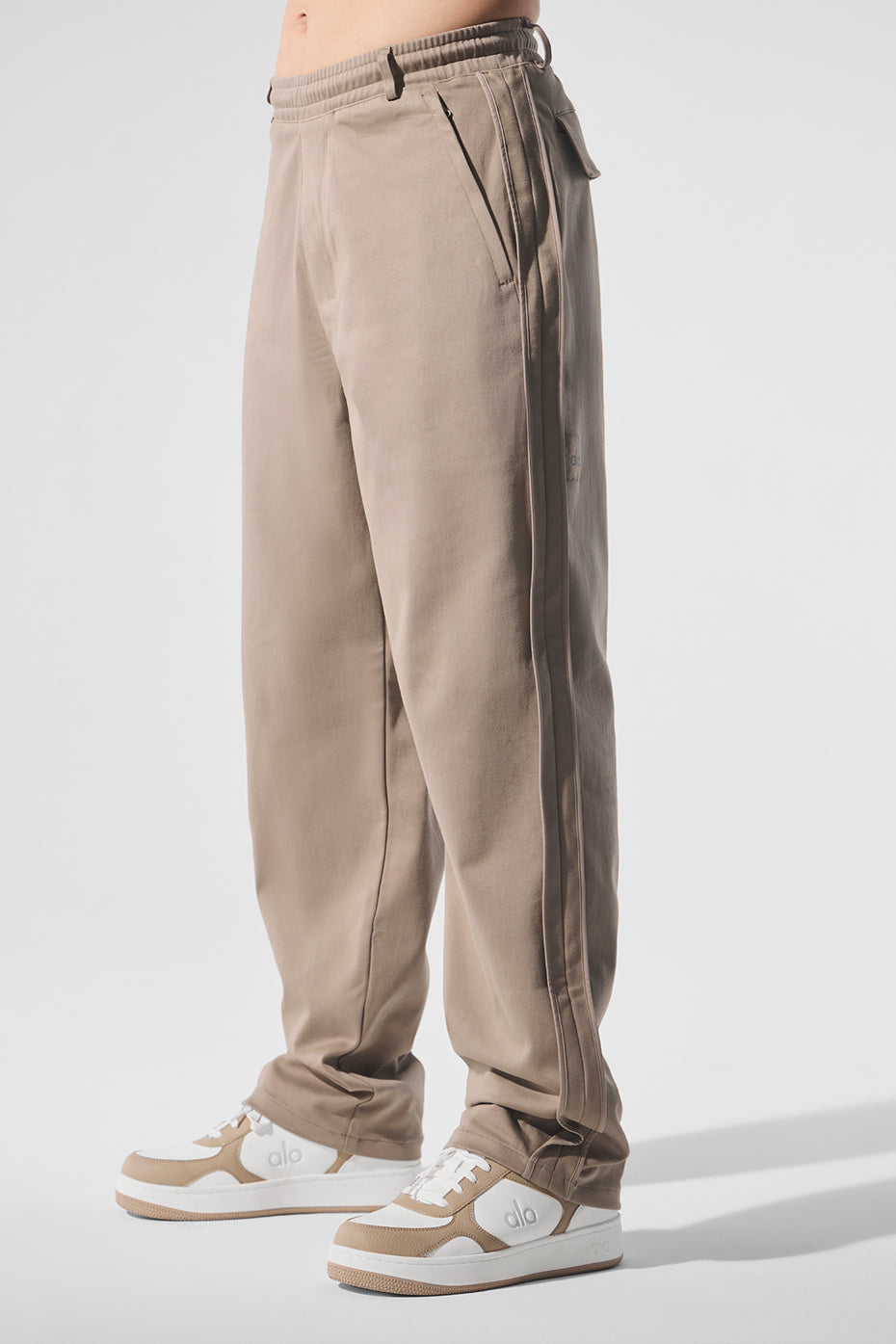 Edition Sueded Straight Leg Pant - Gravel image 3