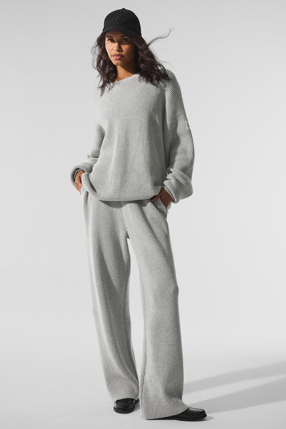 Domain Rib Knit Sweatpant - Athletic Heather Grey image 5