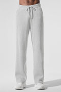 Domain Rib Knit Sweatpant - Athletic Heather Grey image 1