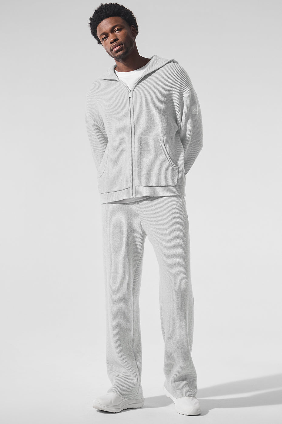 Domain Rib Knit Sweatpant - Athletic Heather Grey image 5