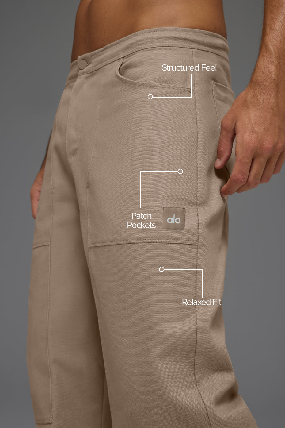 Cotton Canvas Carpenter Pant - Gravel image 2