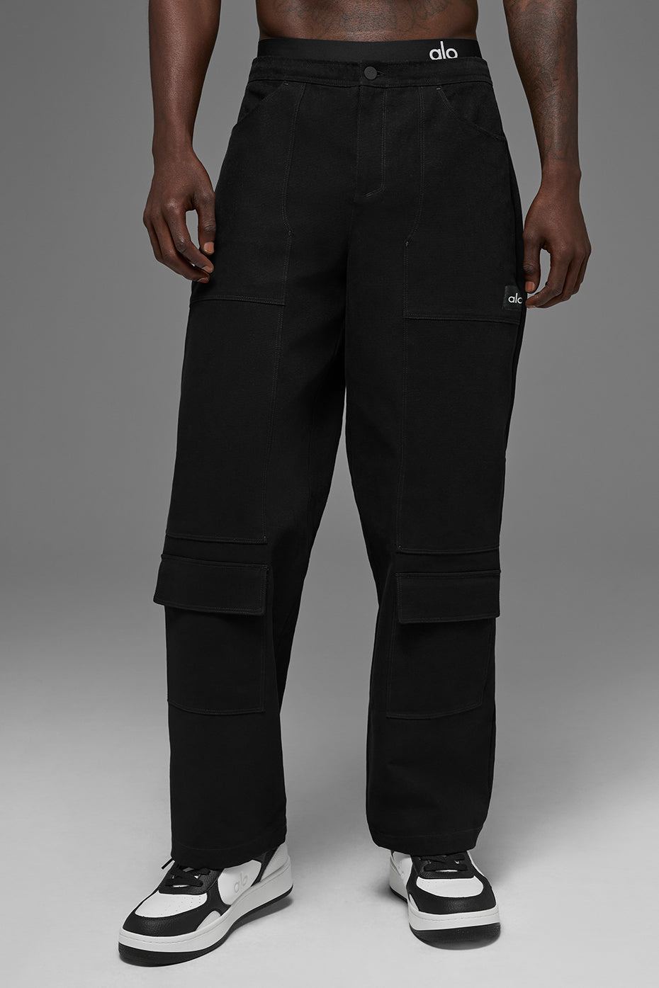 Cotton Canvas Carpenter Pant - Black image 1