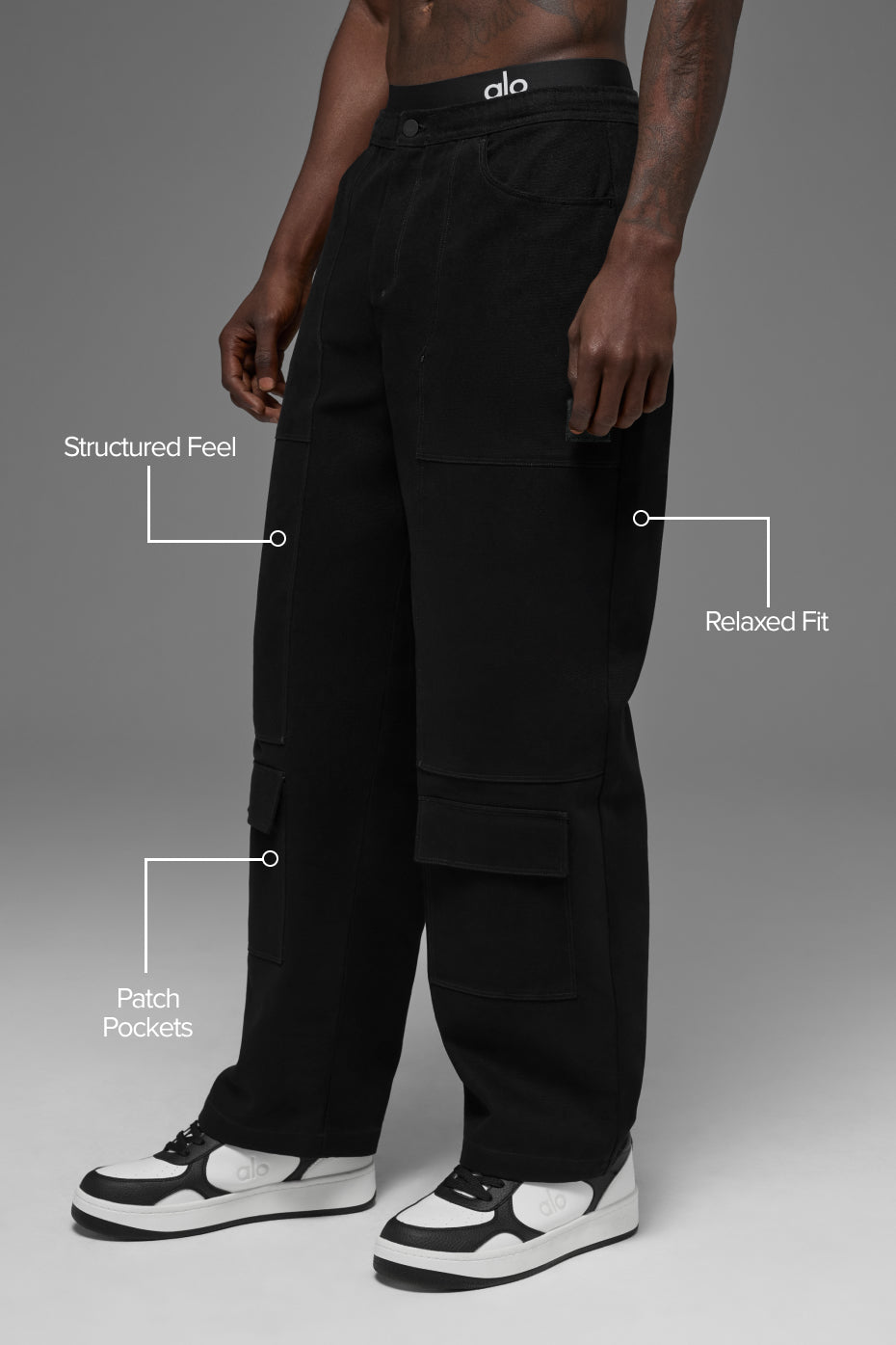 Cotton Canvas Carpenter Pant - Black image 2