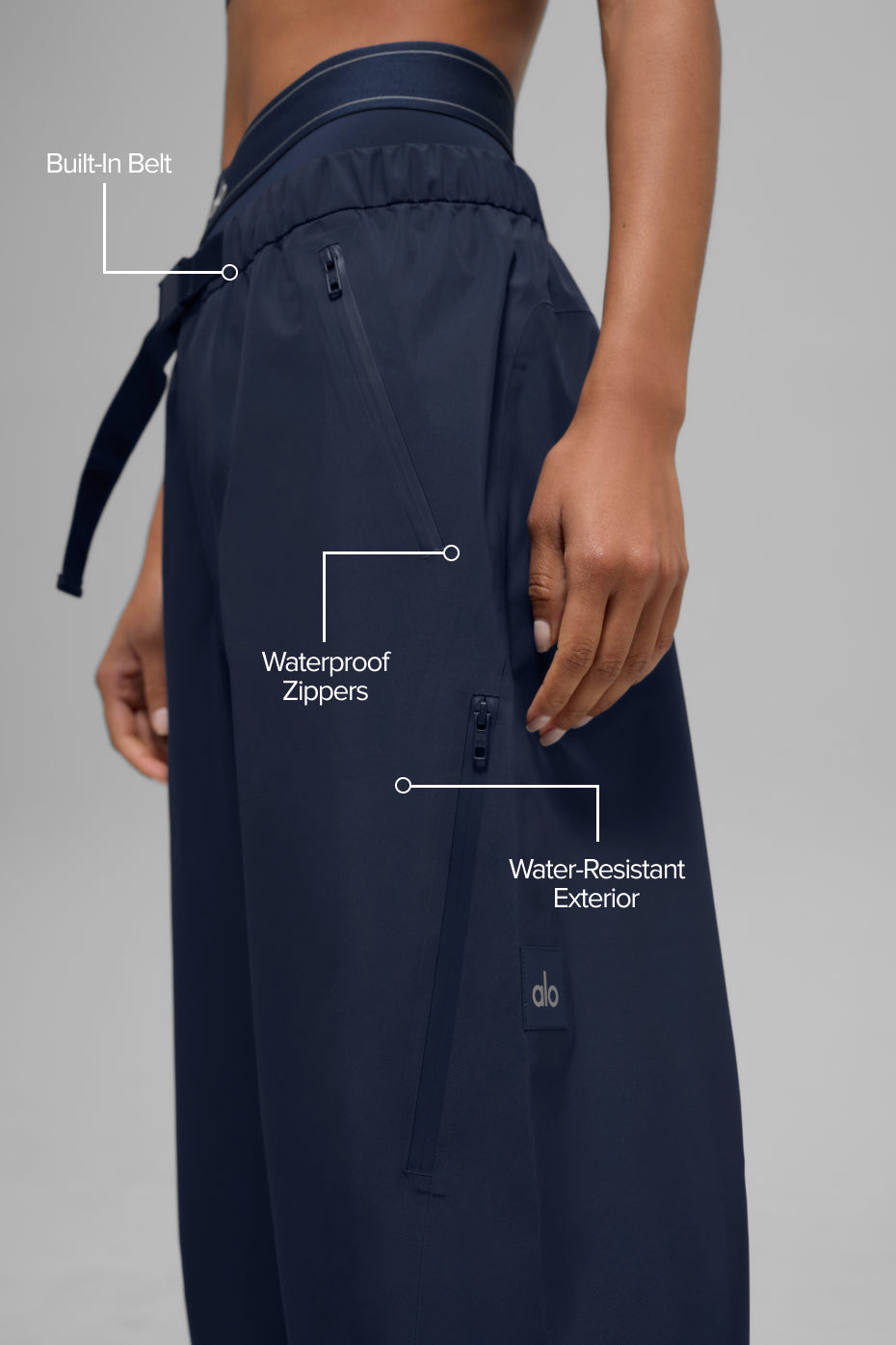 Alpha Shell Pant - Navy image 2