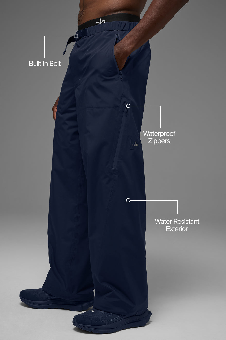 Alpha Shell Pant - Navy image 2