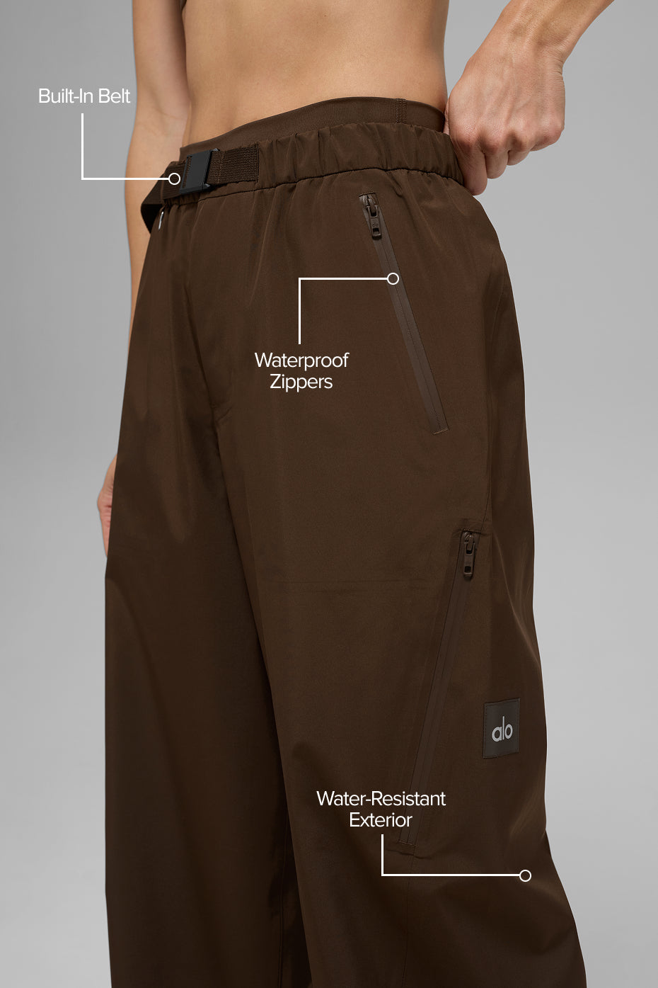 Alpha Shell Pant - Espresso image 2