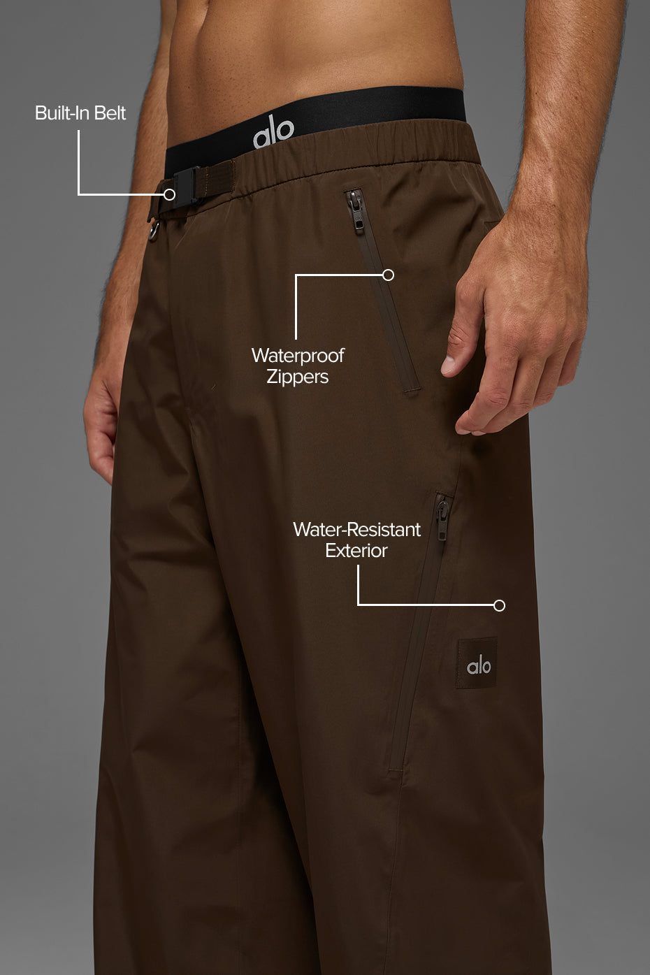 Alpha Shell Pant - Espresso image 2