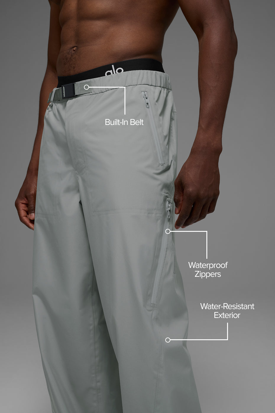 Alpha Shell Pant - Lunar Grey image 2