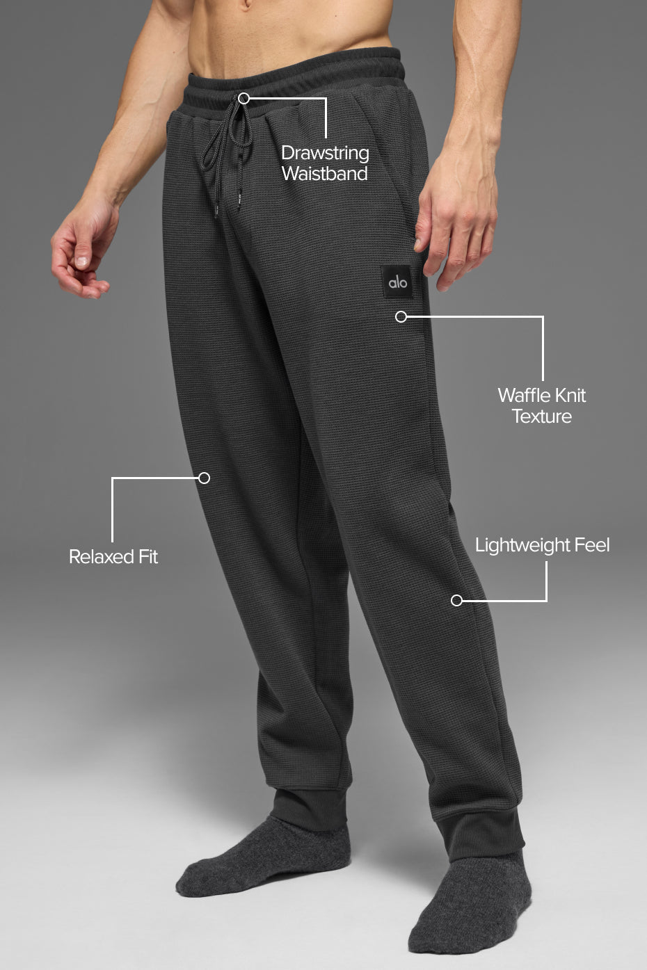 Waffle Lounge Jogger - Anthracite image 2