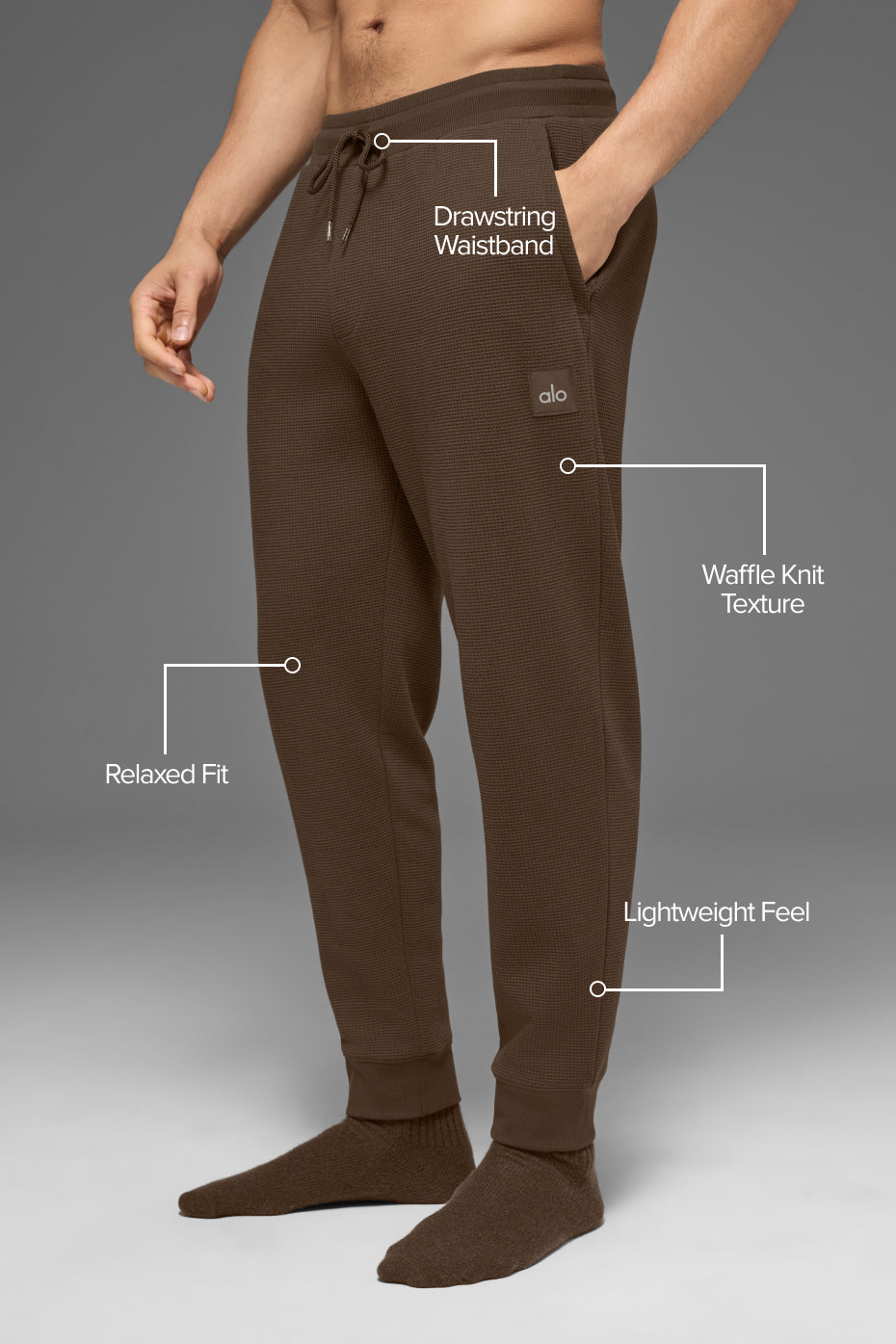 Waffle Lounge Jogger - Espresso image 2