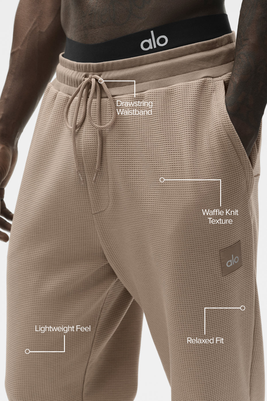 Waffle Lounge Jogger - Gravel image 2