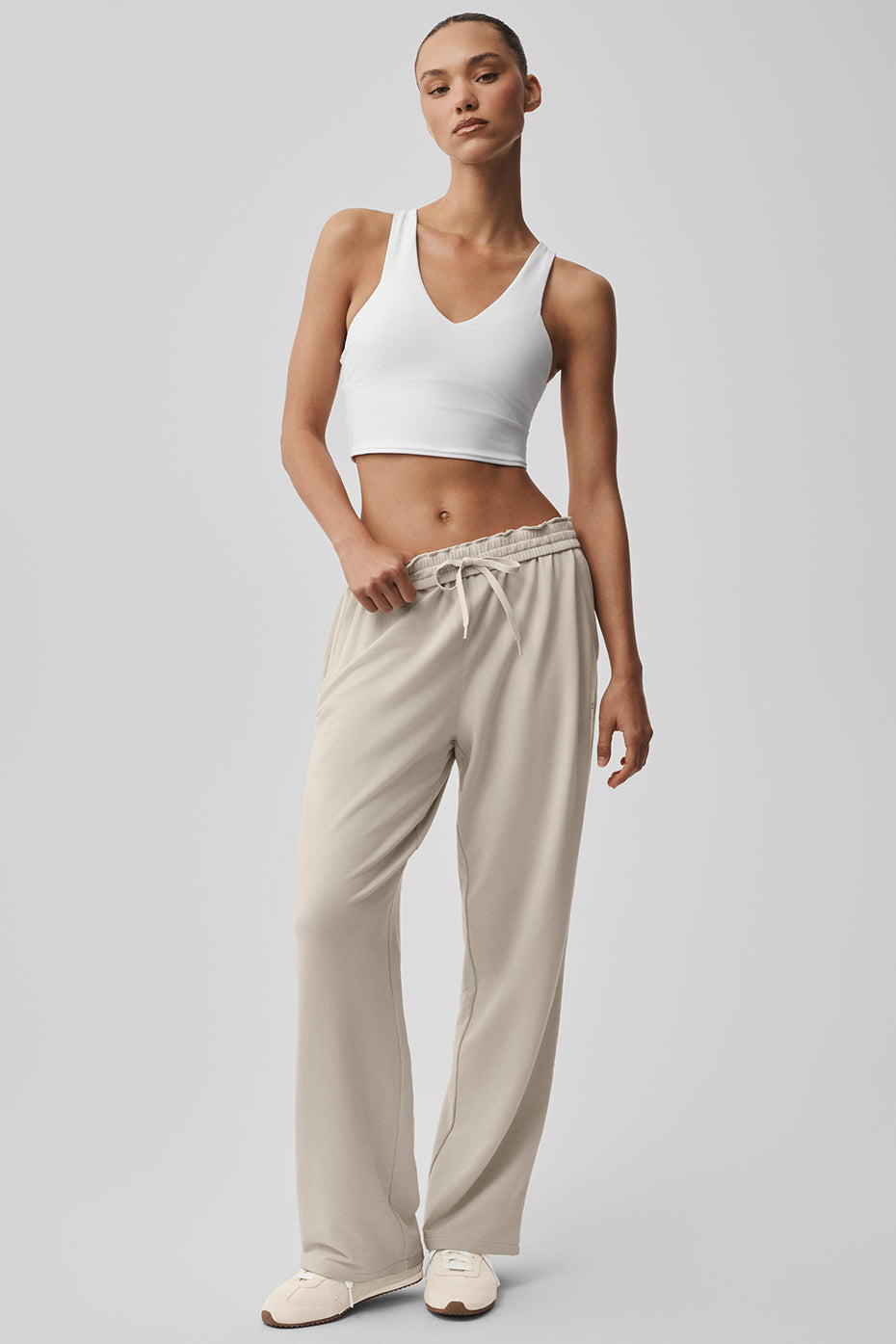 Double Take Straight Leg Pant - Bone image 1